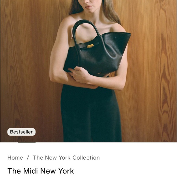 DeMellier Black Midi New York Tote - Picture 2 of 8